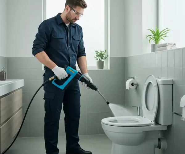 débouchage toilette par plombier charleroi haute pression