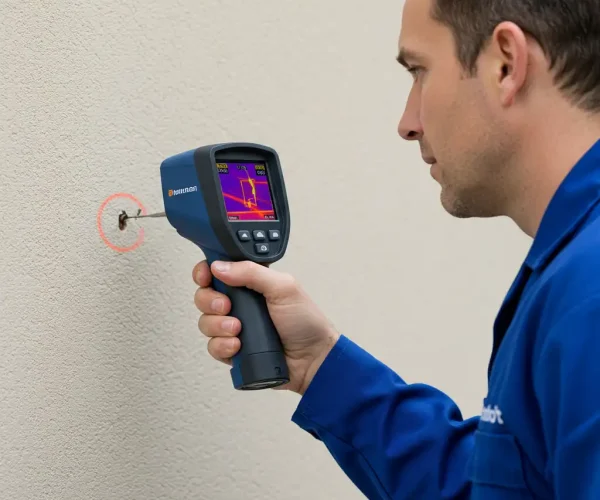 détection de fuite d’eau par plombier Namur avec caméra thermique